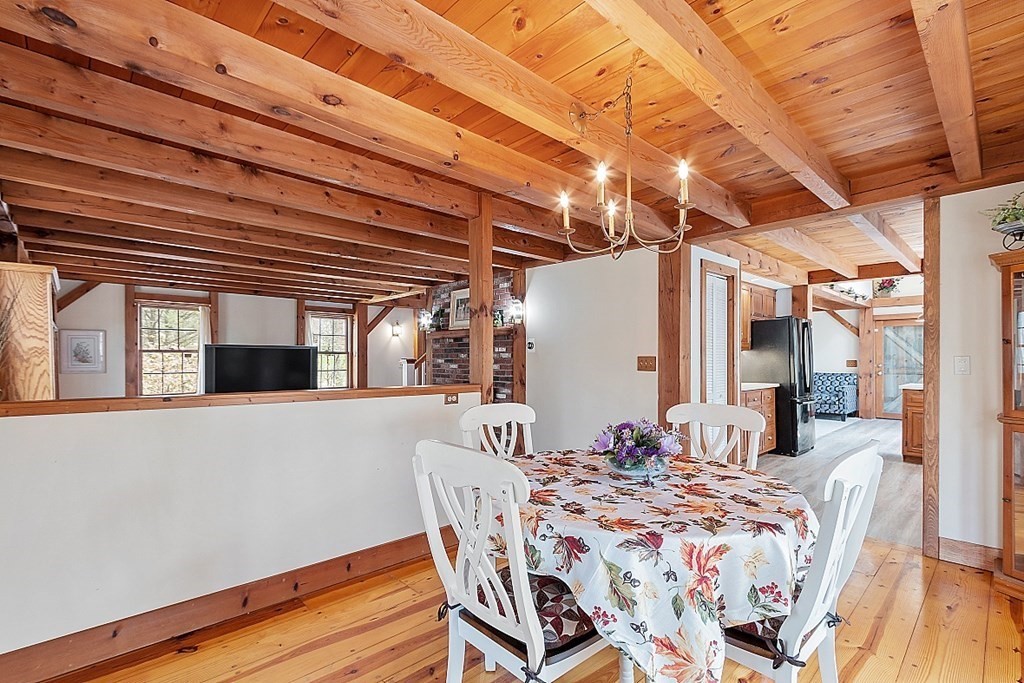 149 Walker Pond Road Sturbridge, MA 01566 - Photo 10 of 42 a view of a dining room with furniture and wooden floor