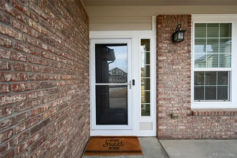 a view of front door of house