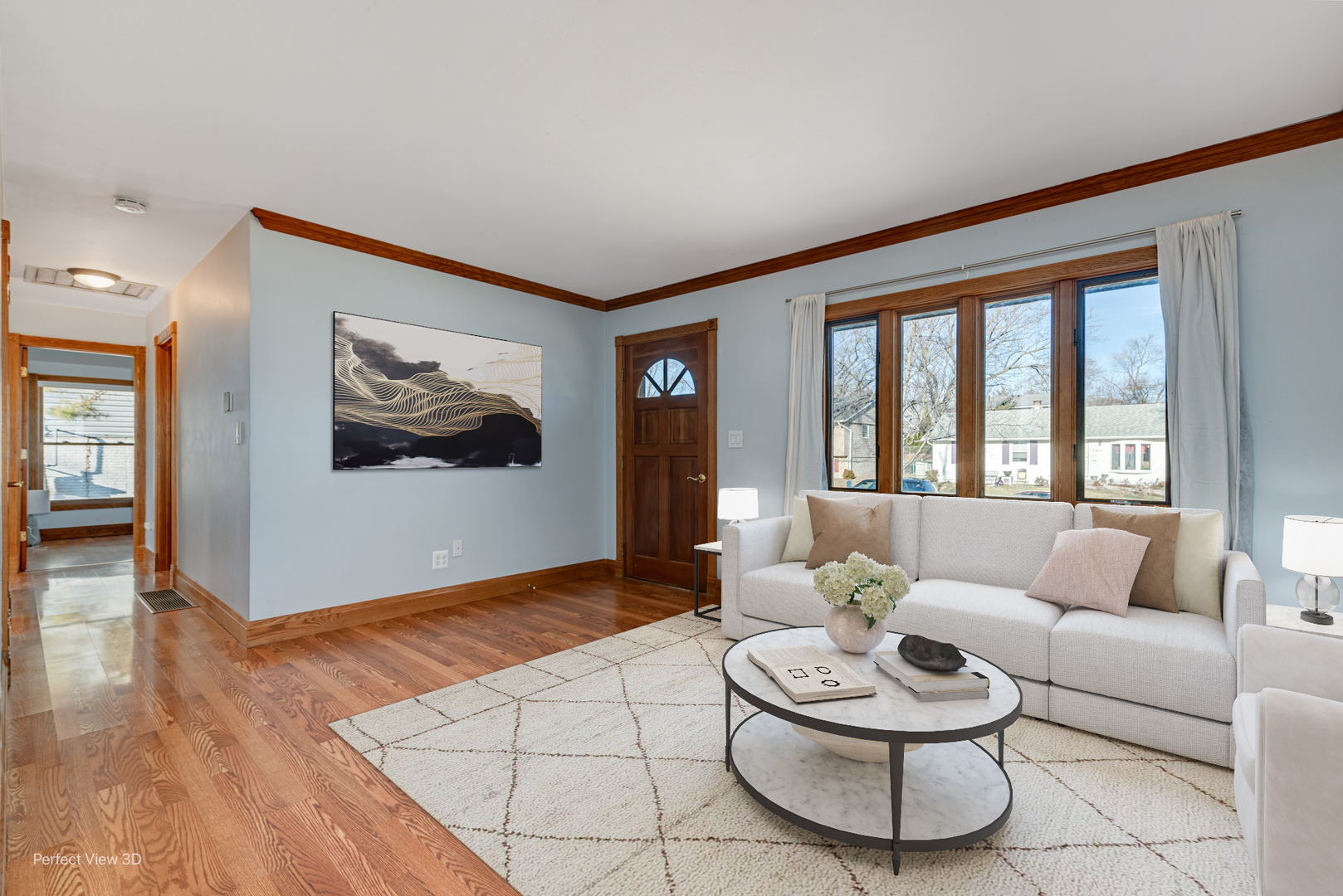 216 Kosan Circle Streamwood, IL 60107 - Photo 6 of 34 a living room with furniture and a large window