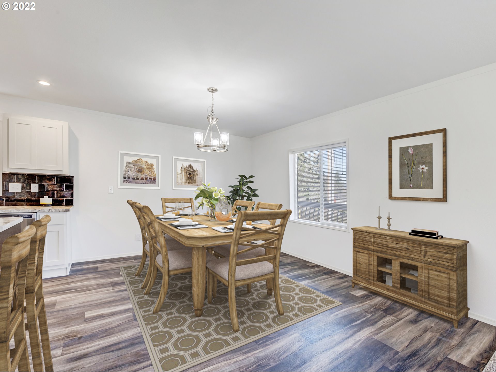 4671 Union Terrace Springfield, OR 97478 - Photo 9 of 18 a view of a dining room with furniture and wooden floor