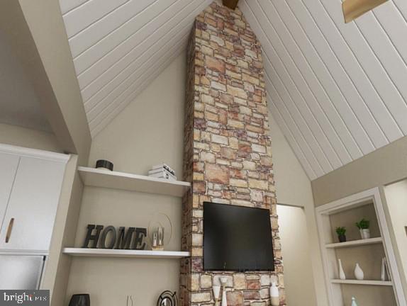 44 Parkside Terrace Berkeley Springs, WV 25411 - Photo 8 of 10 a living room with a flat screen tv and a fireplace