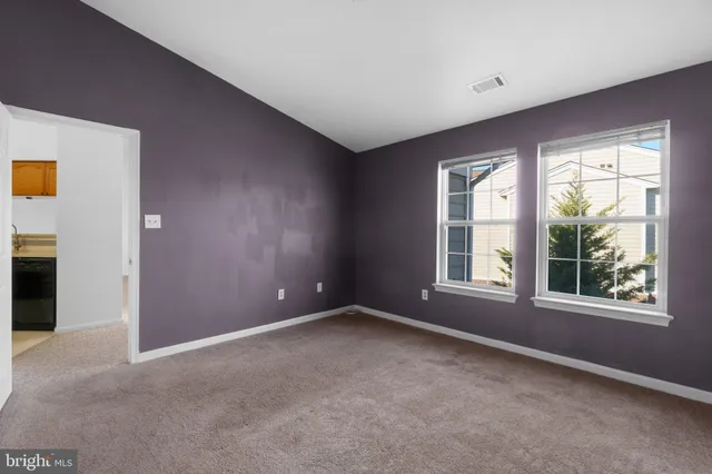 a view of an empty room