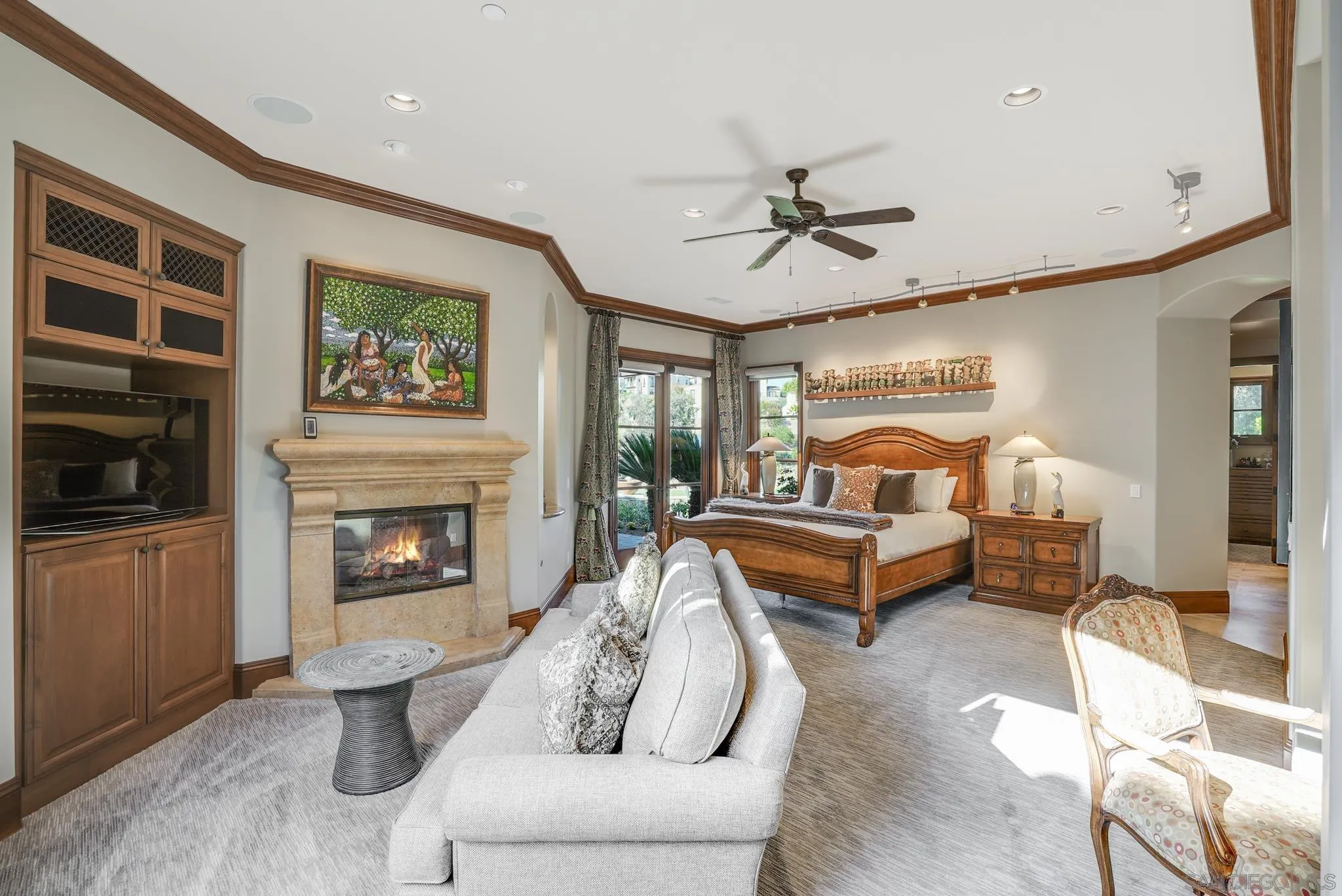 16581 Rd To Rio San Diego, CA 92127 - Photo 19 of 48 a living room with furniture and a fireplace