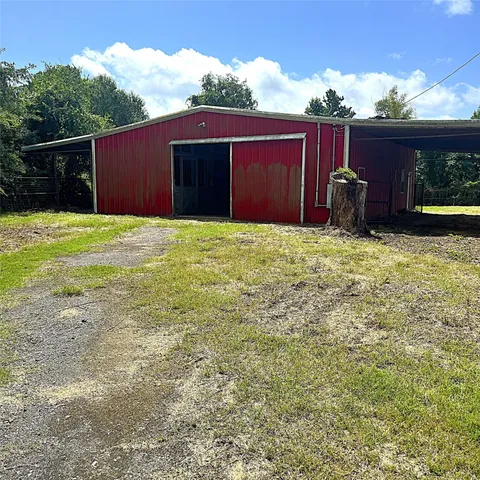 a backyard of a house