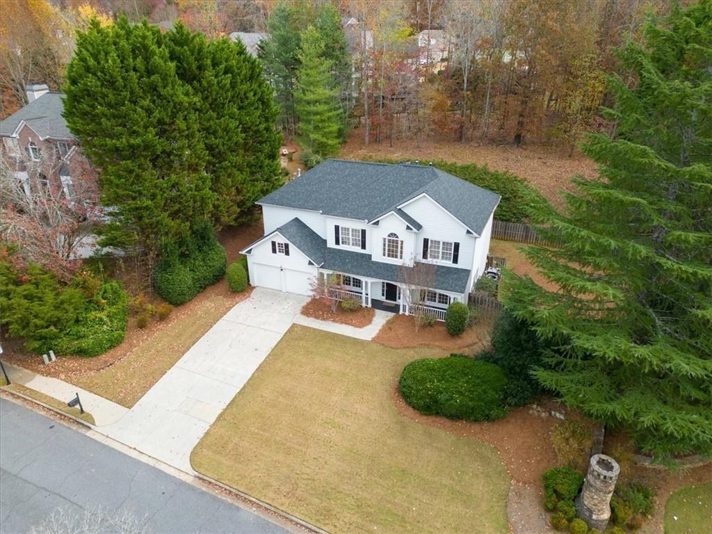 4115 Montvale Crossing Cumming, GA 30041 - Photo 36 of 40 an aerial view of a house with a yard