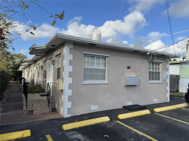 a backyard of a house