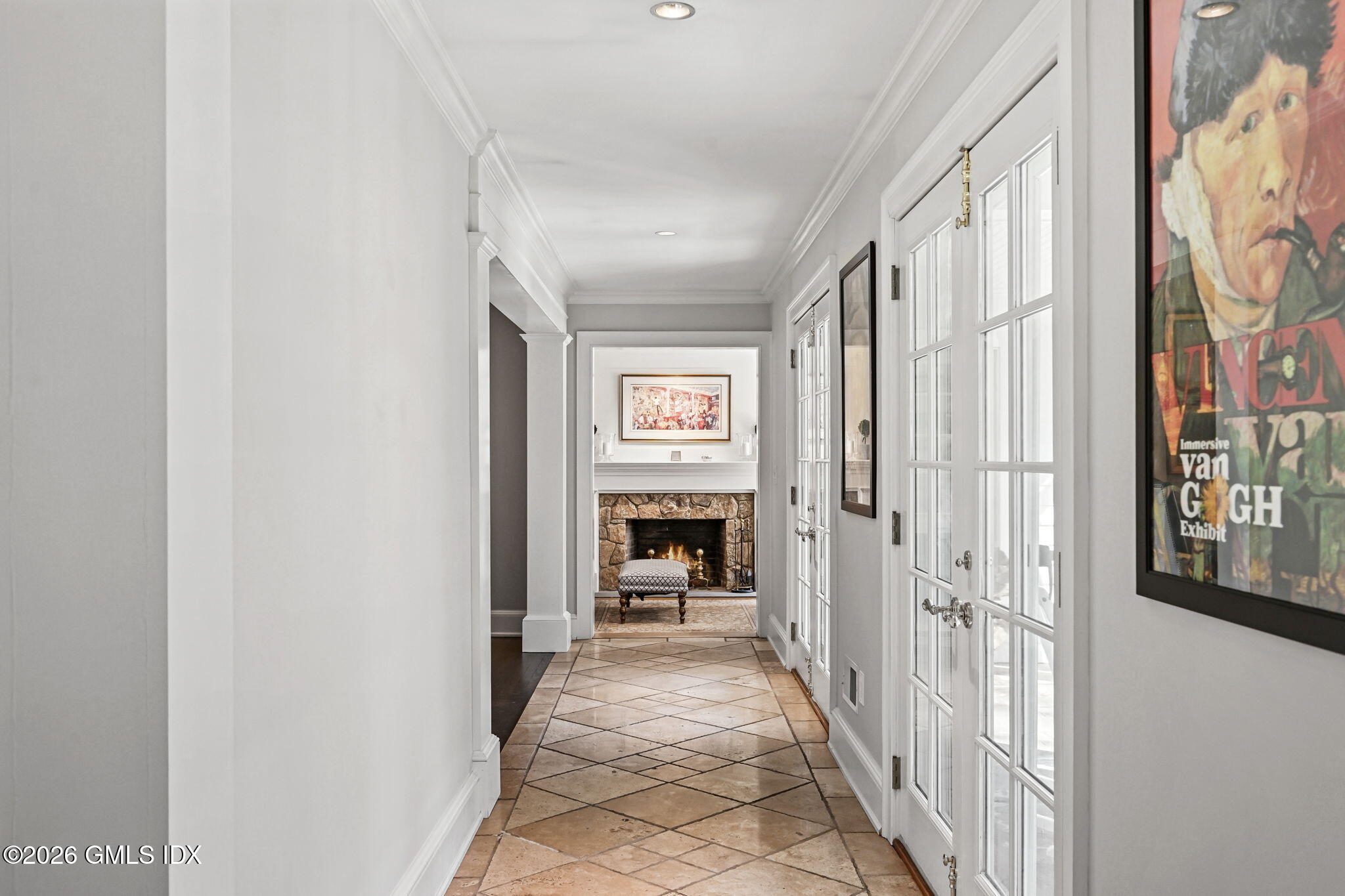 8 Haskell Lane Darien, CT 06820 - Photo 18 of 40 a view of a hallway with windows