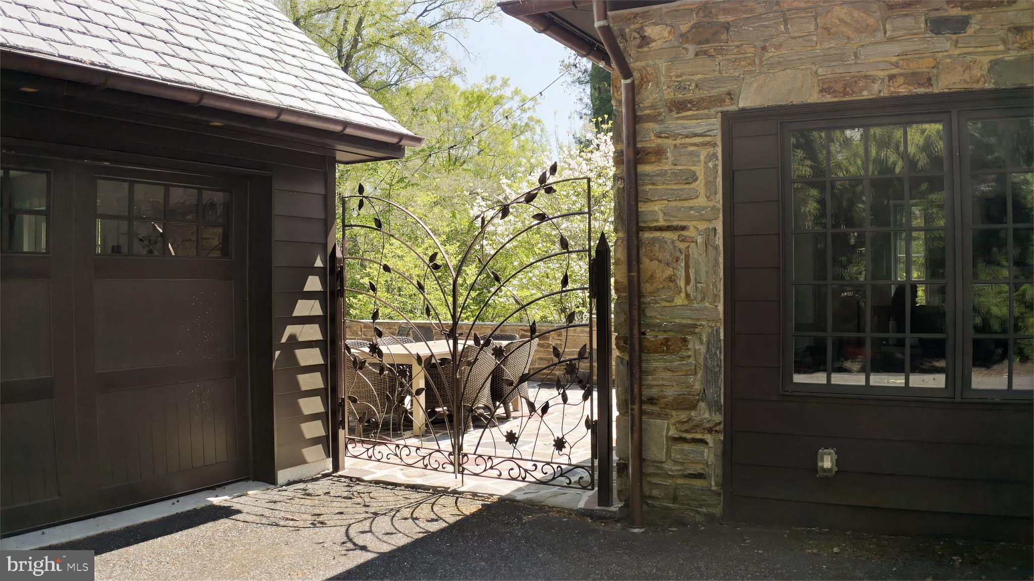 1002 Overbrook Road Wilmington, DE 19807 - Photo 48 of 61 Custom wrought iron gate to the back patio