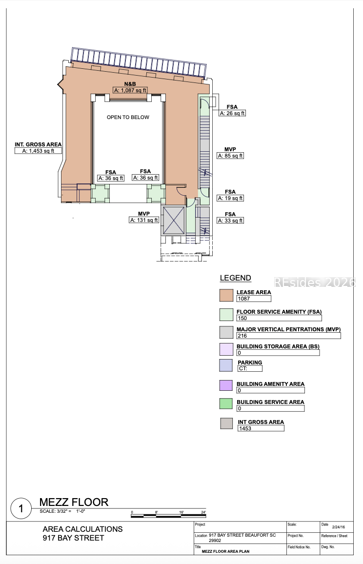 916 Bay Street Beaufort, SC 29902 - Photo 66 of 69 Mezzanine Level, Floor Plan, 916 Bay St