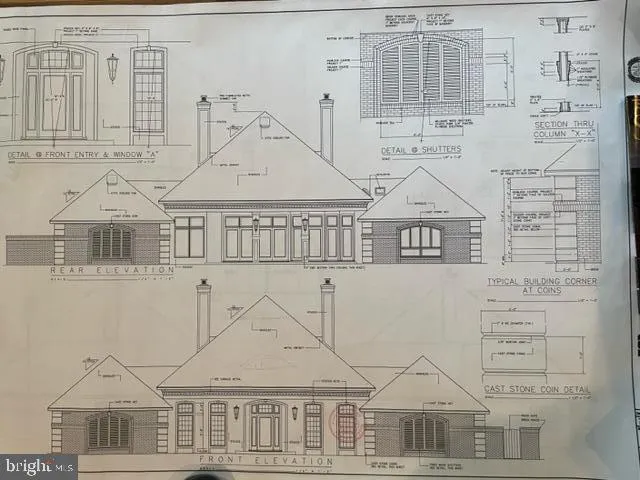 front view of a white building