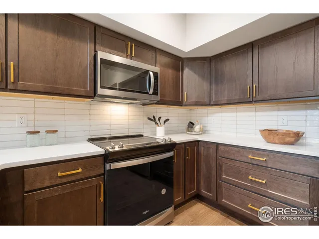 a view of lobby with mirror