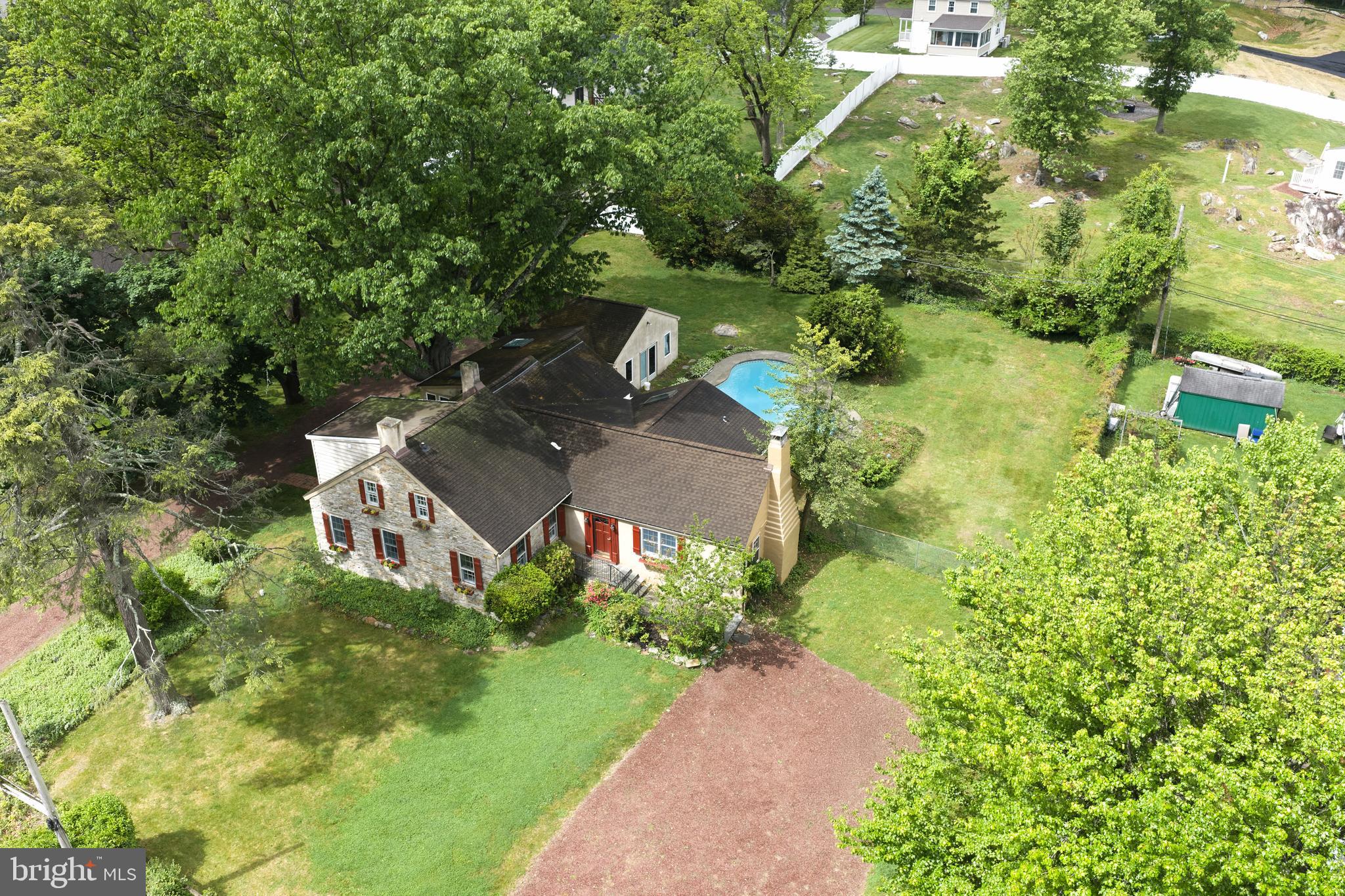 1465 Makefield Road Yardley, PA 19067 - Photo 38 of 43 Drone shote
