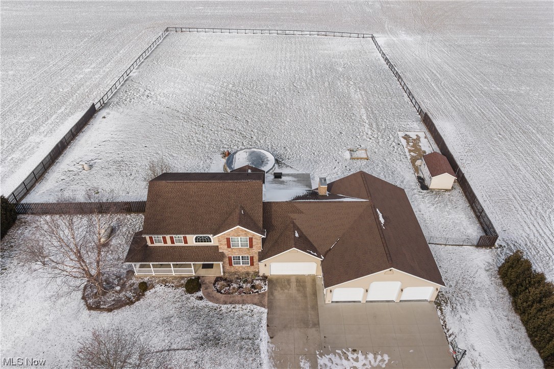 4363 Wile Road Wooster, OH 44691 - Photo 35 of 36 View of snowy aerial view