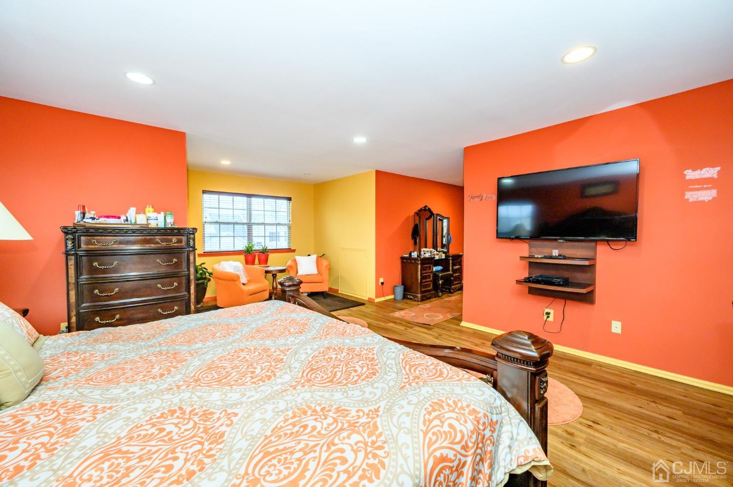 1 Rutgers Drive Howell, NJ 07731 - Photo 30 of 43 a bedroom with a bed and flat screen tv