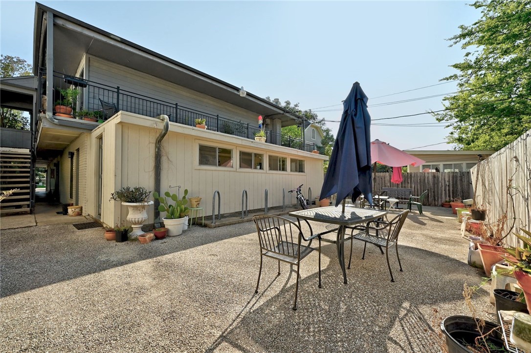 1111 West 10th Street, Unit 204 Austin, TX 78703 - Photo 18 of 19 Shared patio area with bike rack.