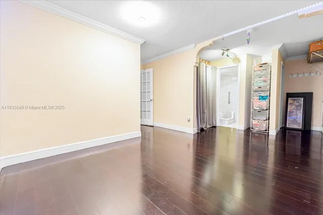 a view of an empty room