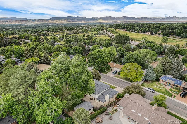 an aerial view of a city with lots of residential buildings