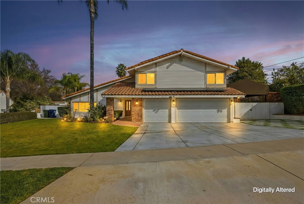 3 car garage with epoxy flooring