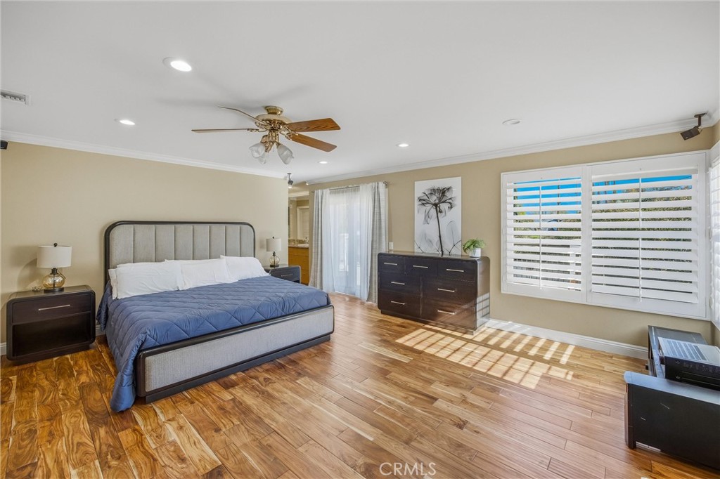 215 San Rafael Street Redlands, CA 92373 - Photo 28 of 75 Primary Room with double doors leading to the private deck