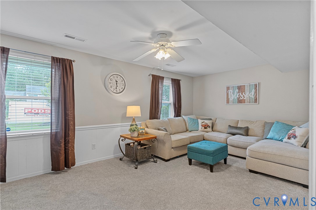 10524 Genlou Road Chesterfield, VA 23832 - Photo 28 of 42 Downstairs Family Room, very spacious