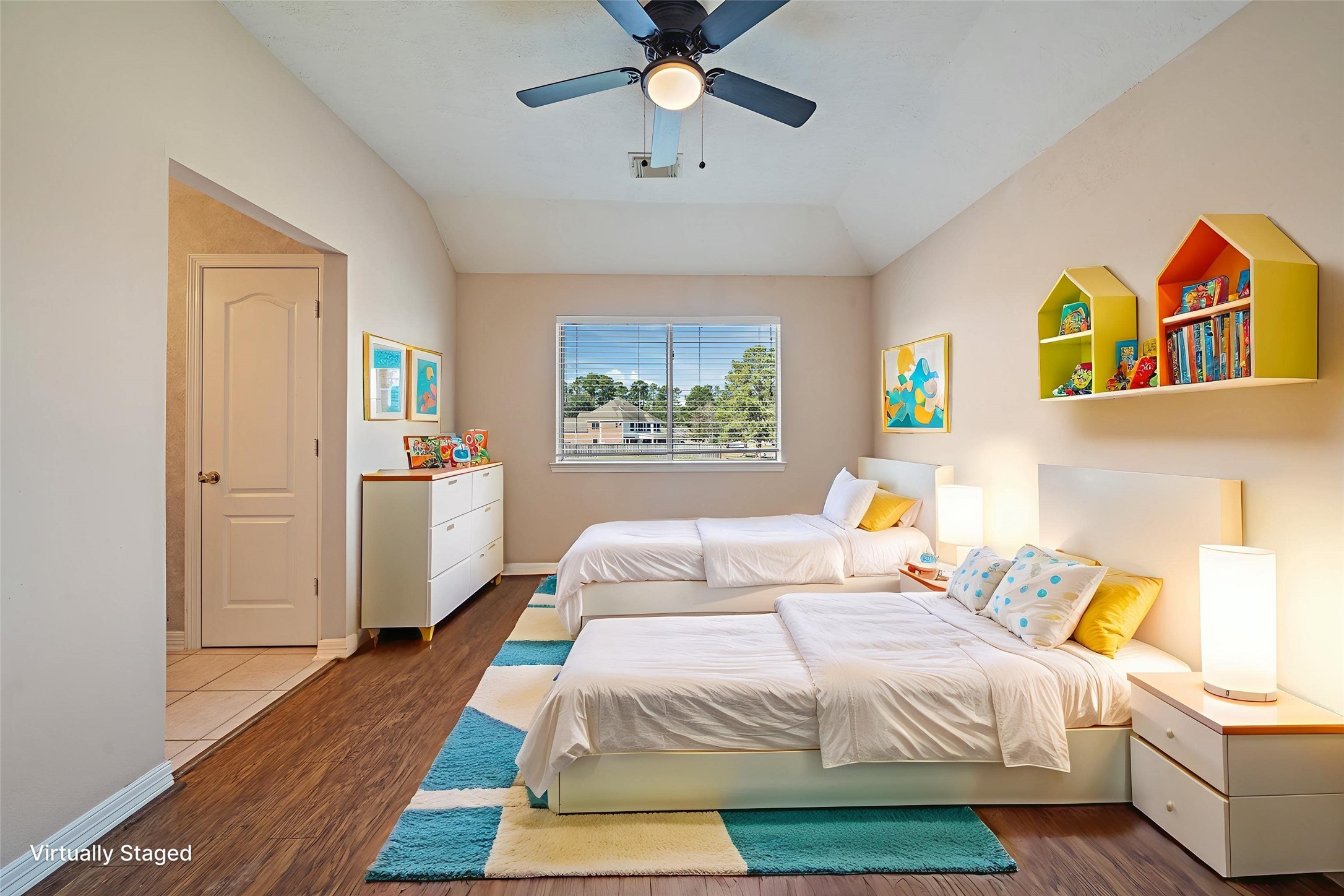 9306 Lochflora Drive Spring, TX 77379 - Photo 26 of 48 a bedroom with a bed dresser and a window