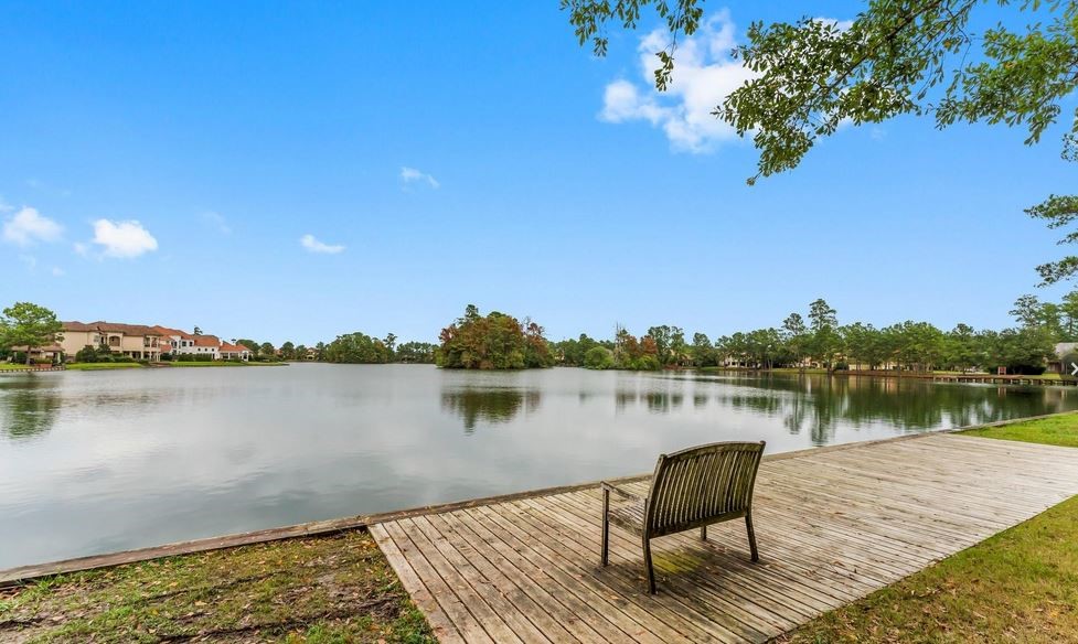 9306 Lochflora Drive Spring, TX 77379 - Photo 43 of 48 a lake view with a outdoor space