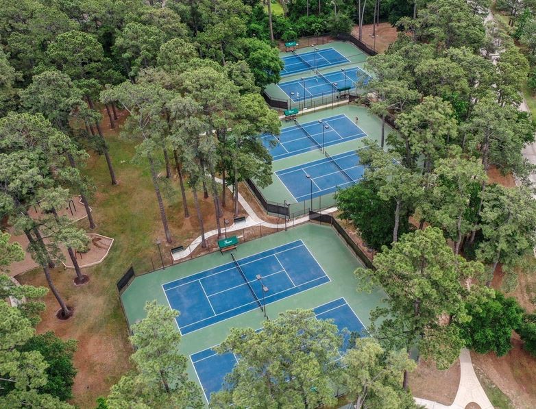 9306 Lochflora Drive Spring, TX 77379 - Photo 47 of 48 an aerial view of a house
