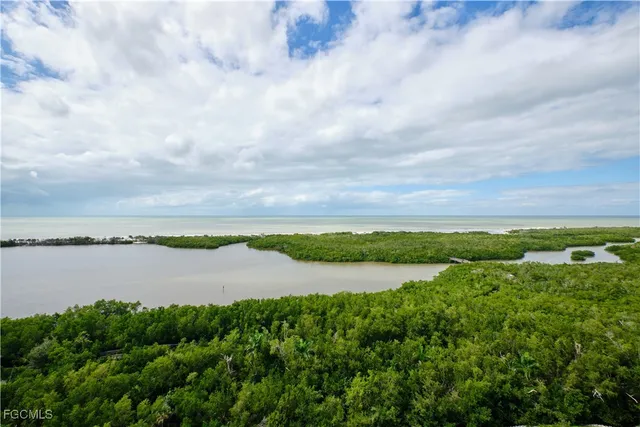 a view of a swimming pool and a space
