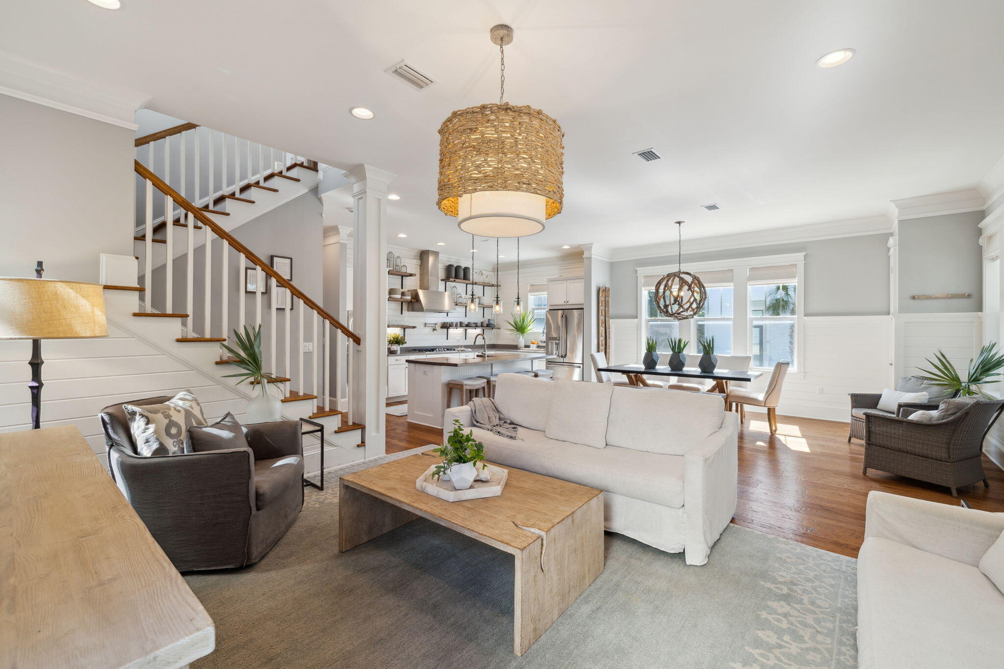 89 Clipper Street Inlet Beach, FL 32461 - Photo 25 of 72 a living room with furniture or couch and a potted plant