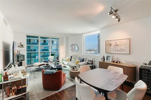a living room with fireplace furniture and a flat screen tv