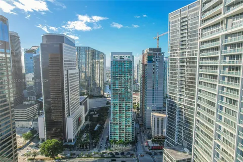 a view of a tall building