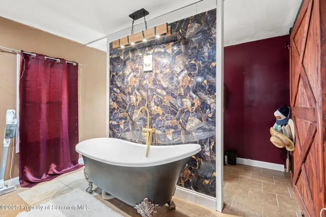 a view of a hallway with interior of the house