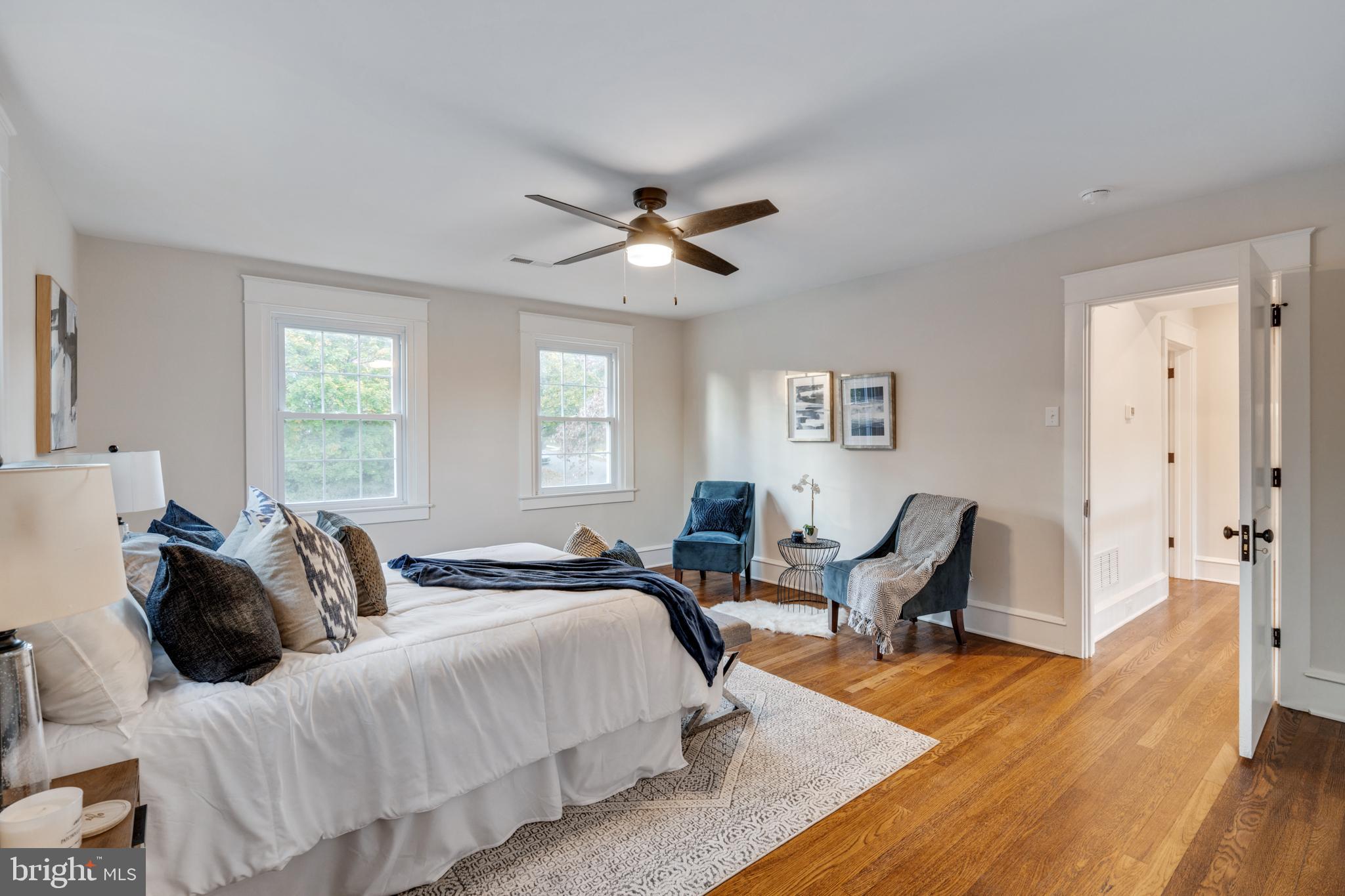 39 North Rolling Road Springfield, PA 19064 - Photo 57 of 119 a bedroom with a bed and wooden floor