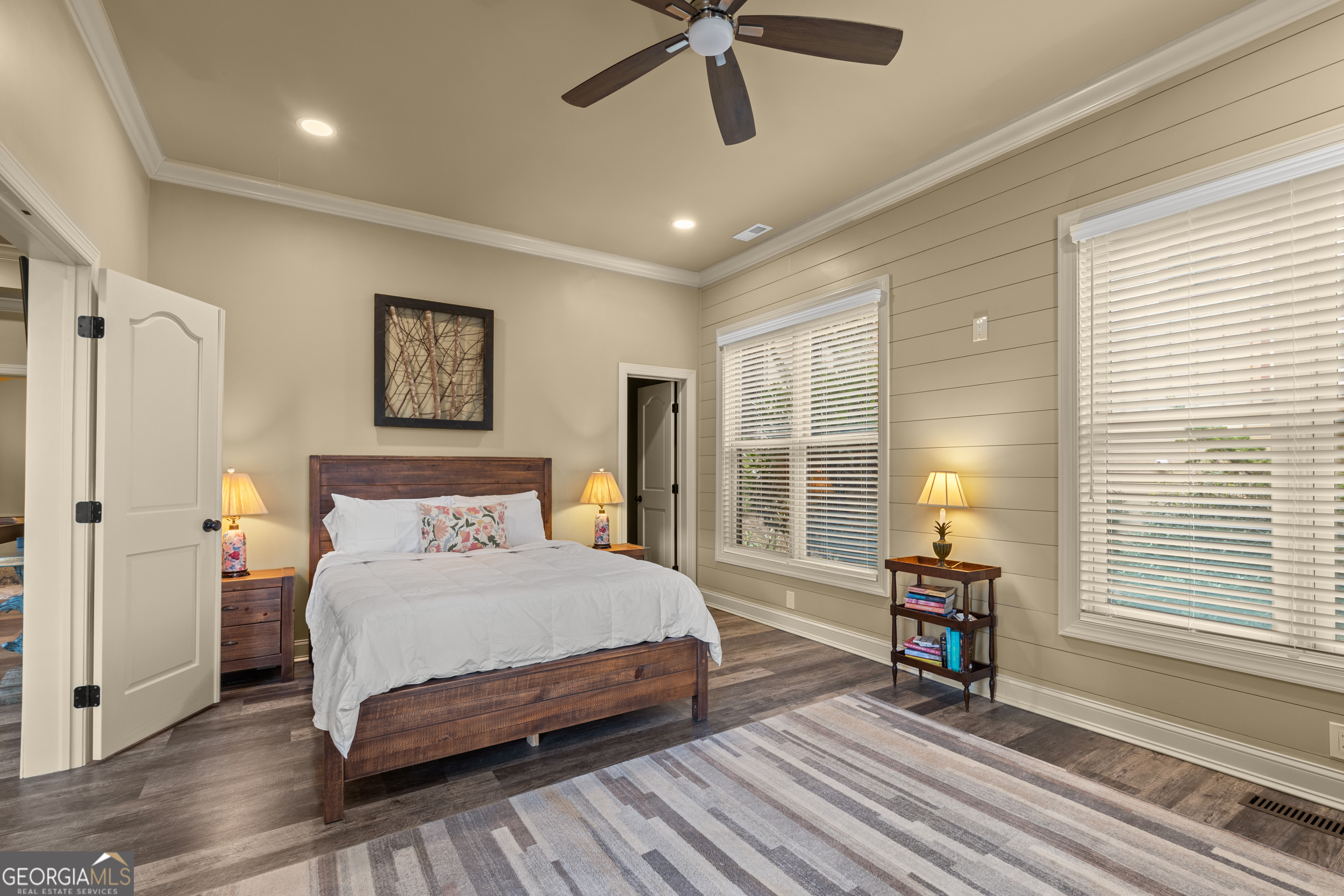 96 Fair View Drive Clayton, GA 30525 - Photo 44 of 66 a bedroom with a bed a table and a large window