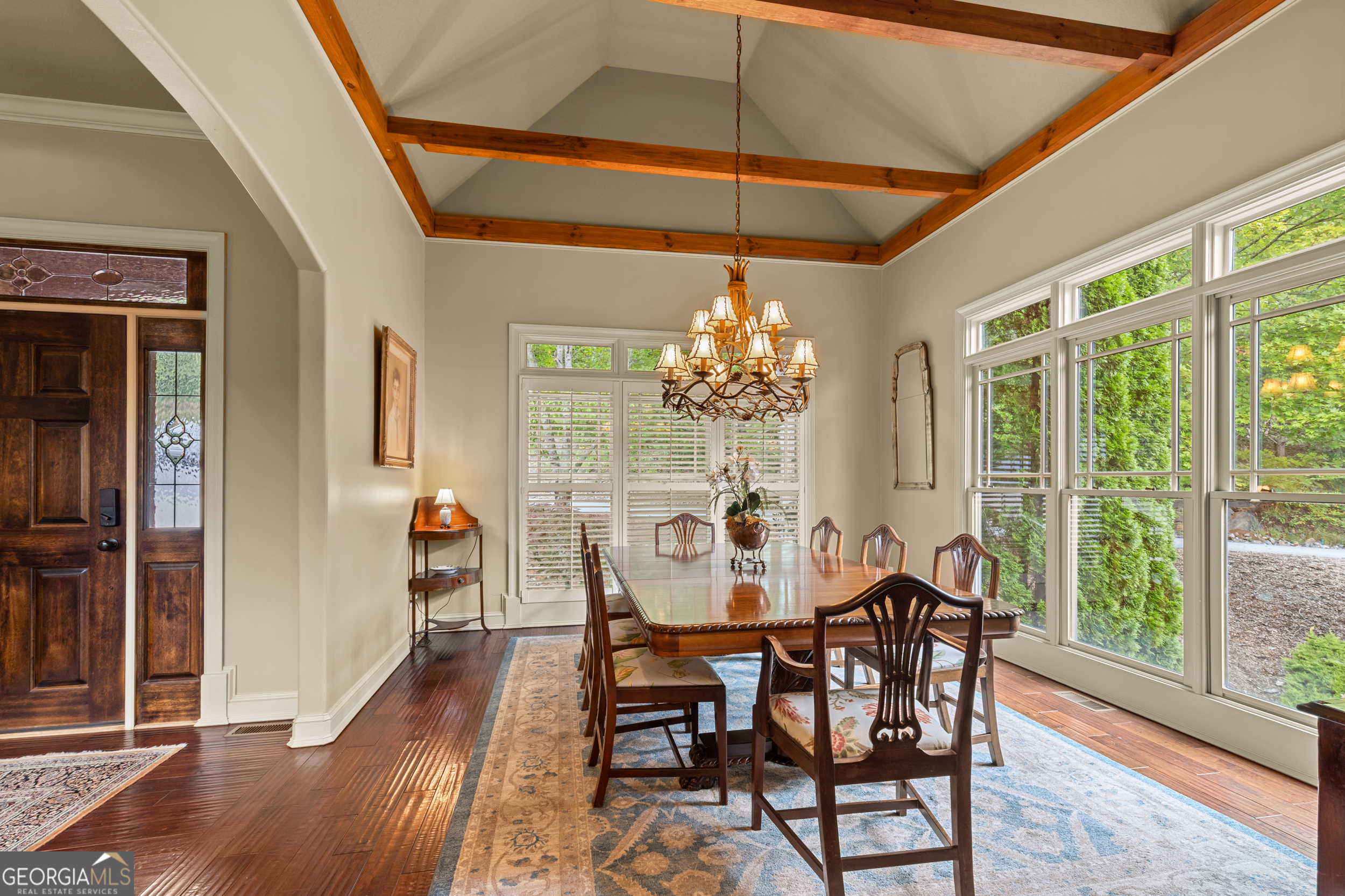 96 Fair View Drive Clayton, GA 30525 - Photo 6 of 66 a view of a dining room with furniture window and wooden floor