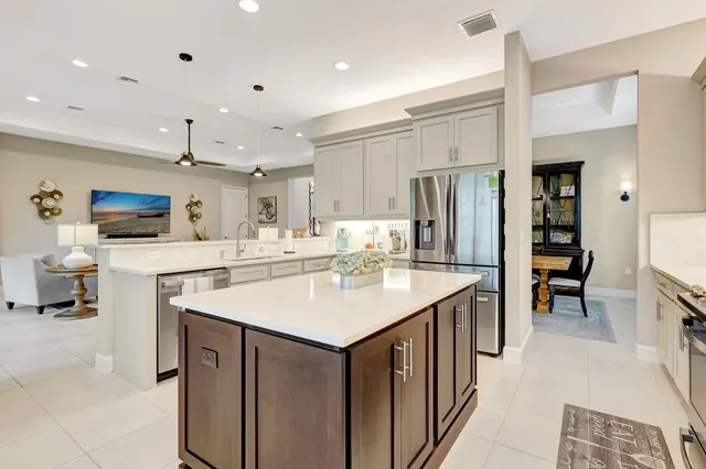 a bathroom with a sink double vanity and a mirror