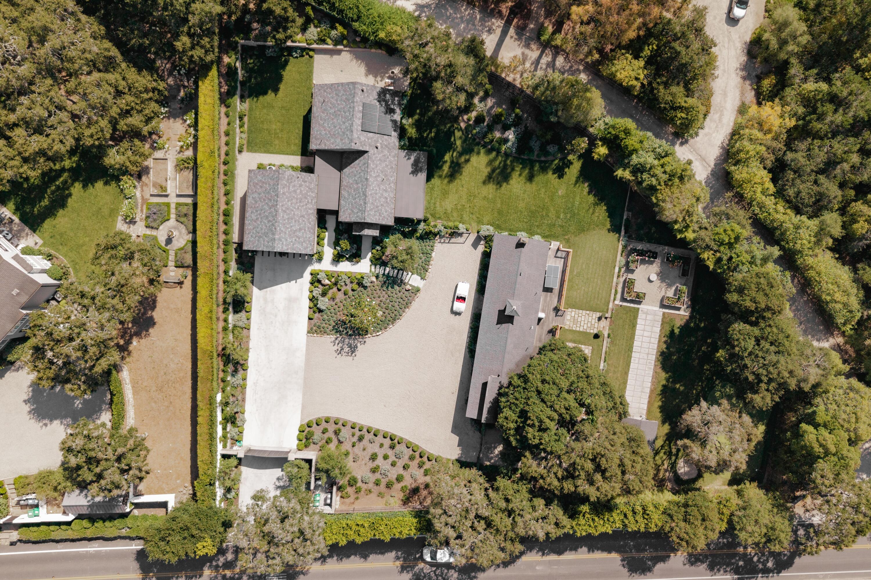 2775 Sycamore Canyon Road Montecito, CA 93108 - Photo 2 of 33 an aerial view of residential houses with outdoor space