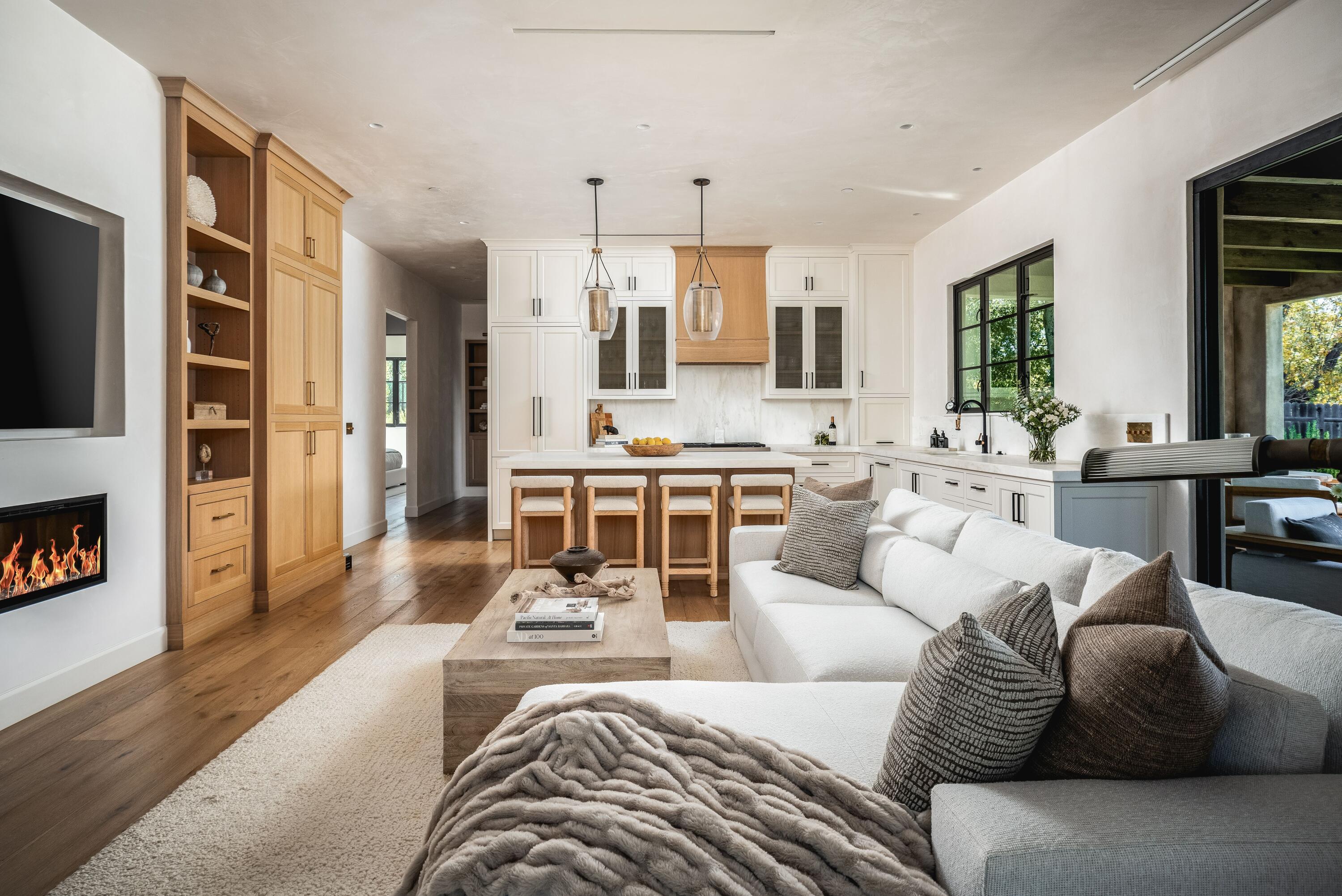 2775 Sycamore Canyon Road Montecito, CA 93108 - Photo 5 of 33 a living room with furniture kitchen view and a large window