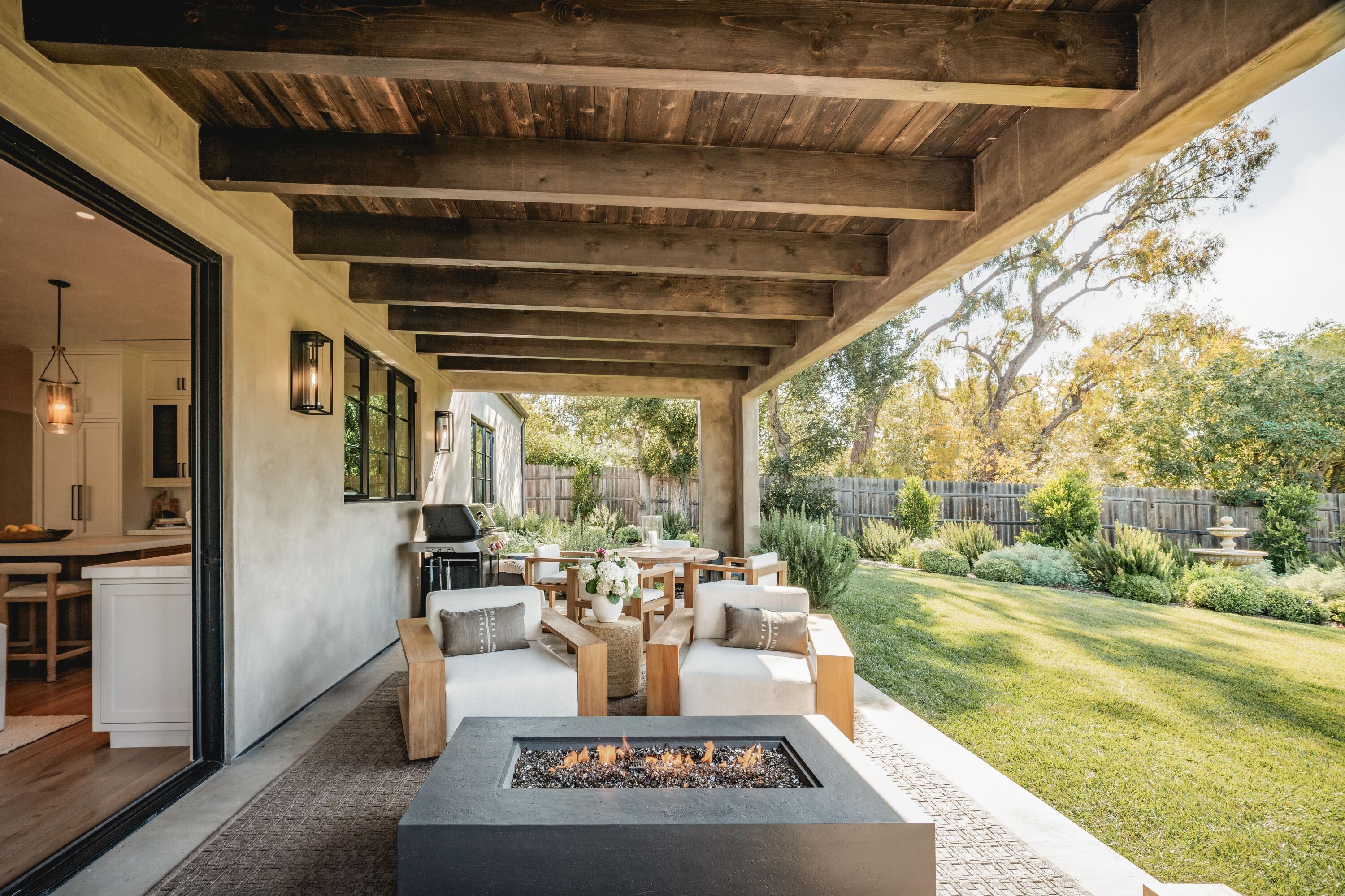 2775 Sycamore Canyon Road Montecito, CA 93108 - Photo 9 of 33 a living room with large trees and furniture