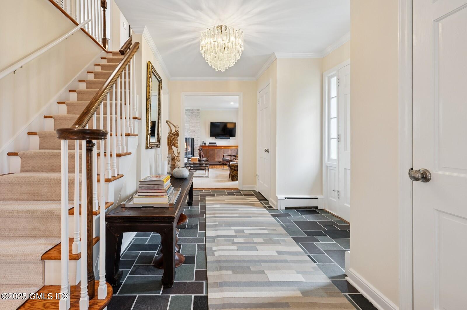 6 Pilgrim Road Darien, CT 06820 - Photo 2 of 23 a view of living room with furniture and a fireplace