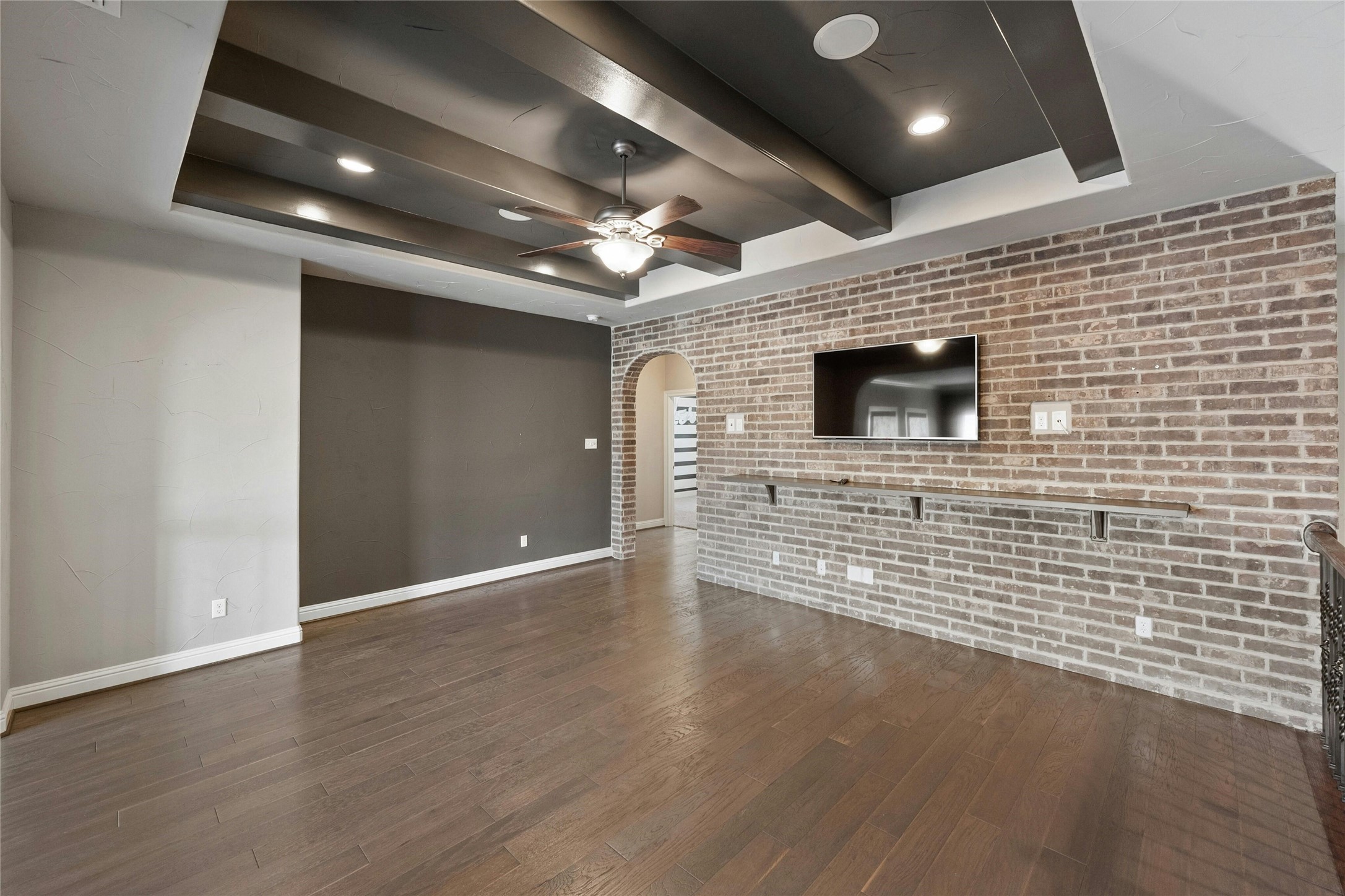 8501 High Summit Lane Austin, TX 78737 - Photo 22 of 38 a view of an empty room with wooden floor