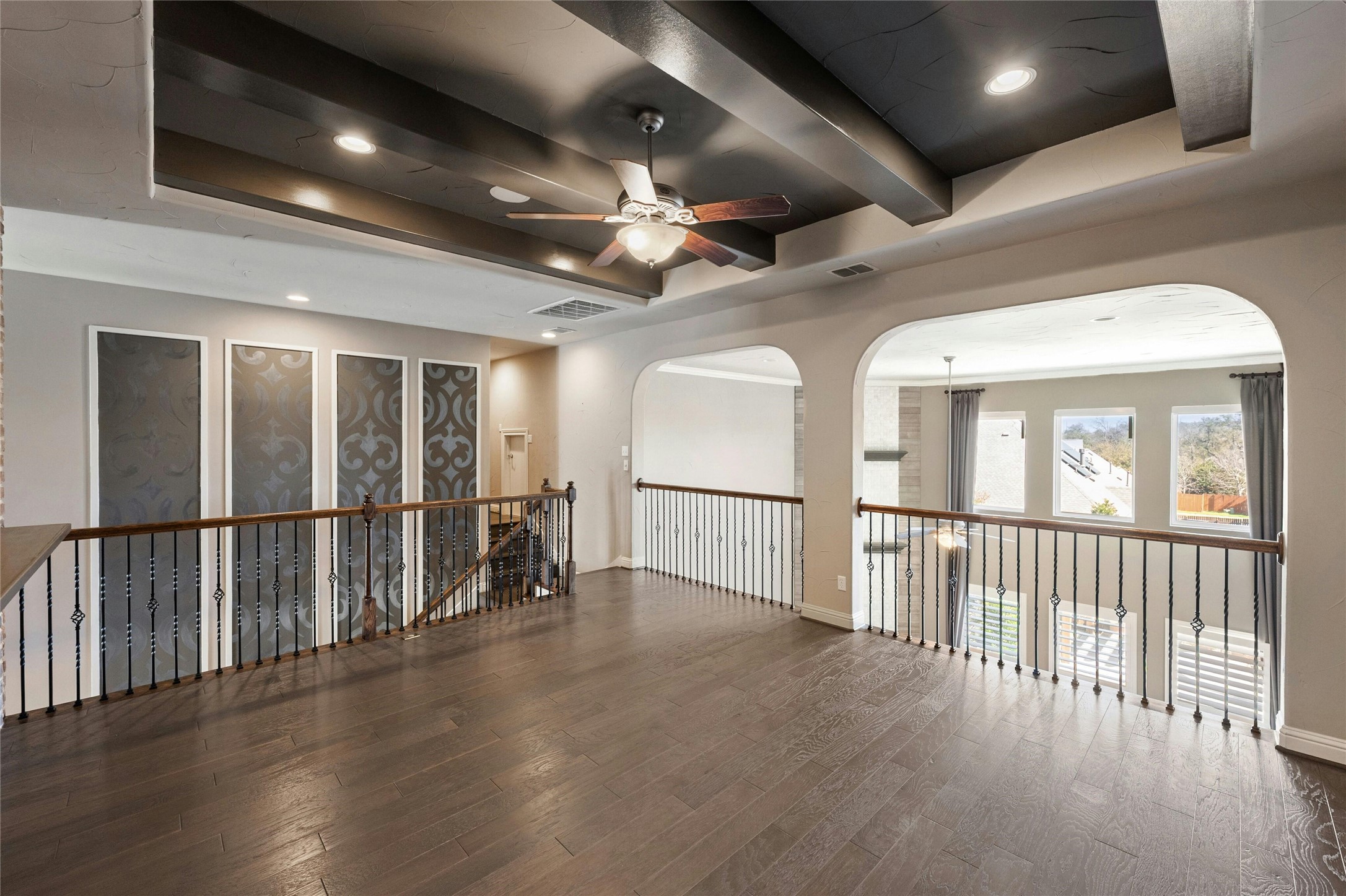 8501 High Summit Lane Austin, TX 78737 - Photo 23 of 38 a view of gallery with wooden floor