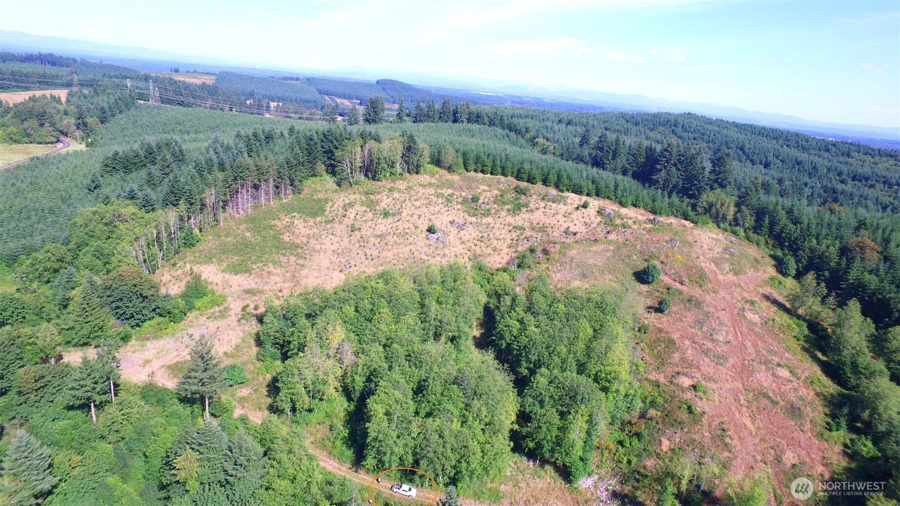 0 Sears Road Winlock, WA 98596 - Photo 8 of 21 an aerial view of mountain with residential space and mountain view in back
