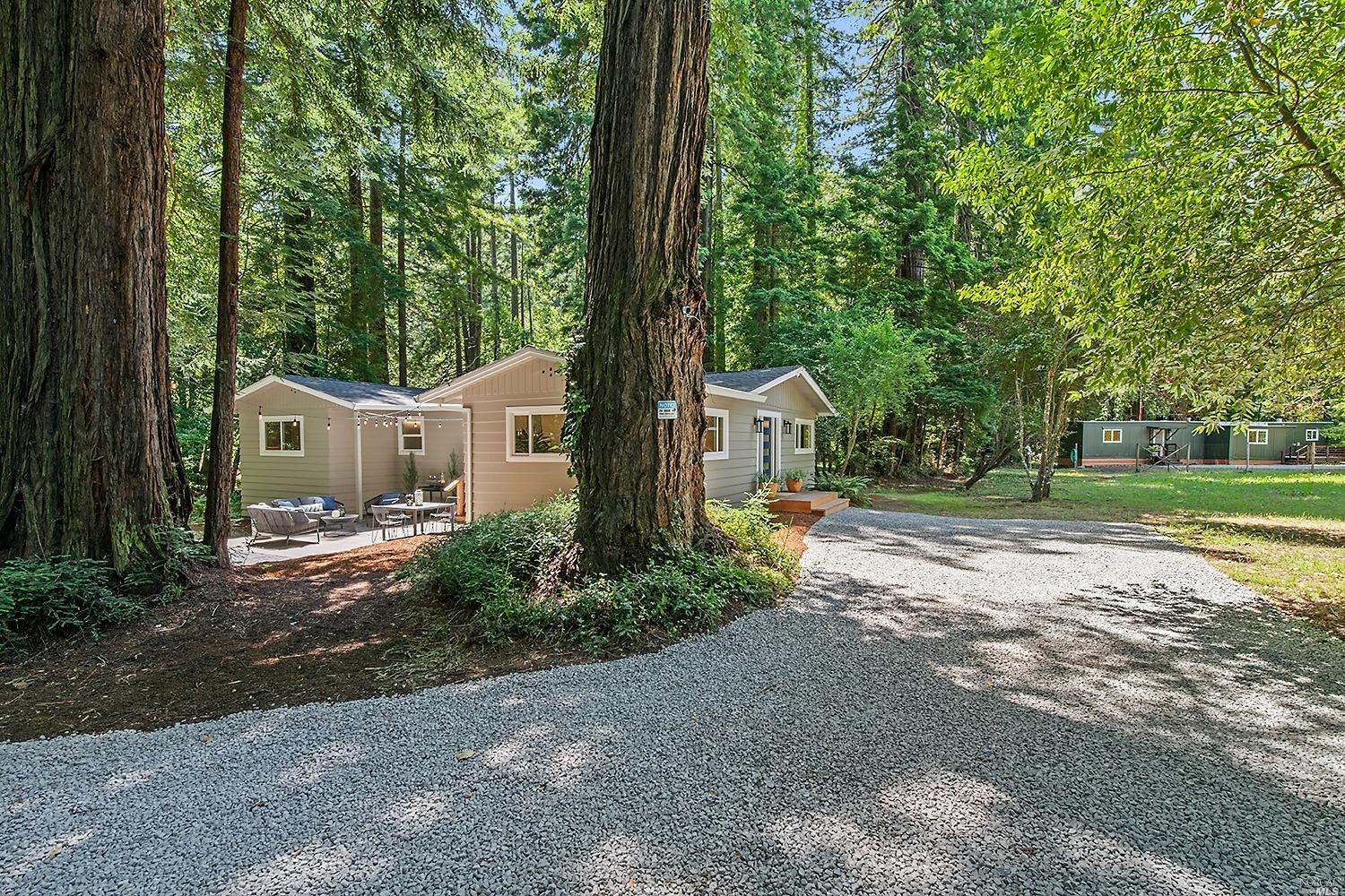 610 Furlong Road Sebastopol, CA 95472 - Photo 1 of 1 a view of a house with backyard and a trees