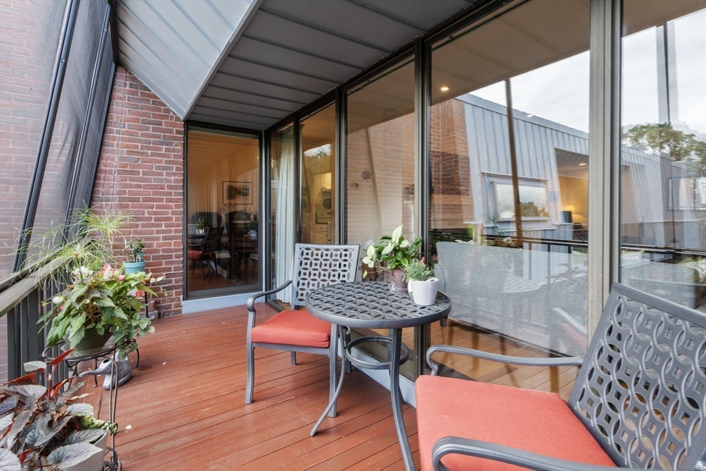 a outdoor space with furniture