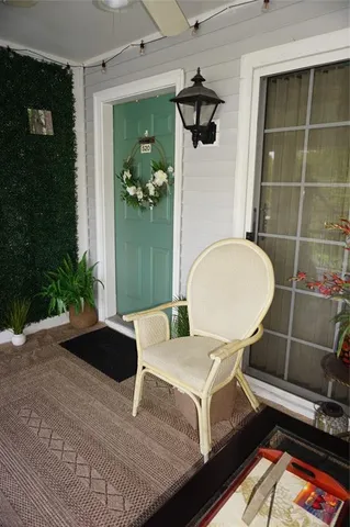 a outdoor space with furniture