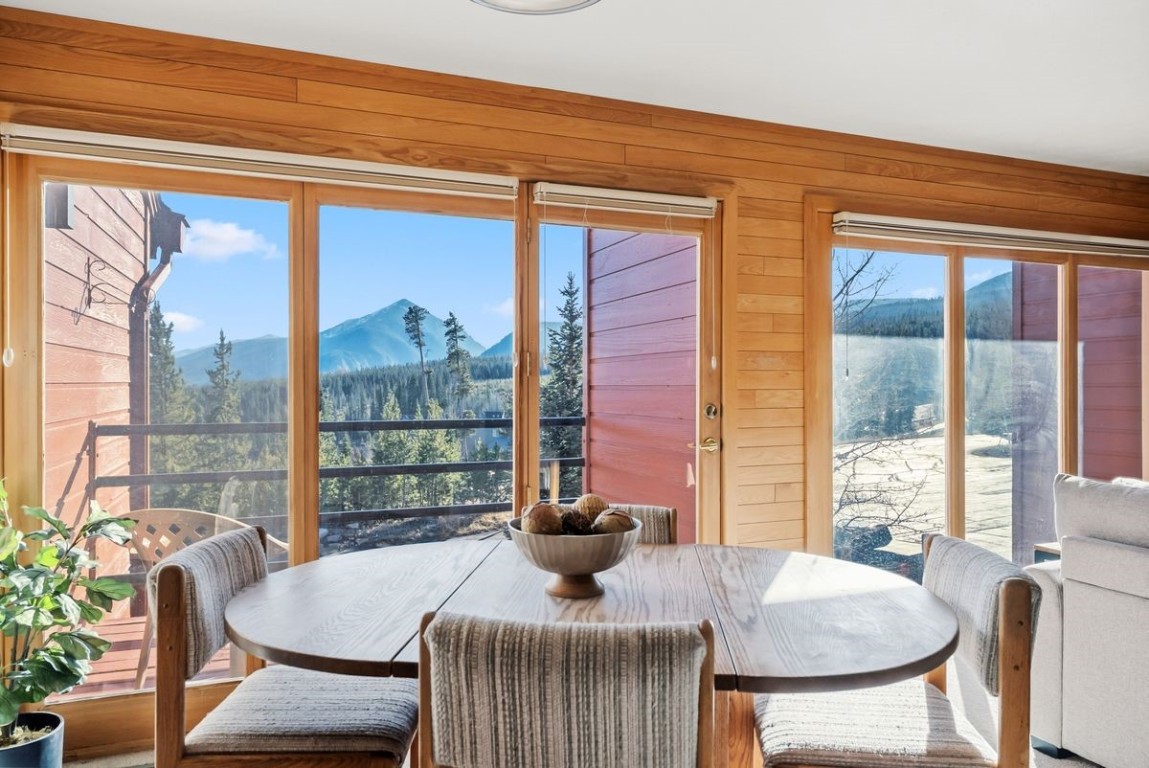 91300 Ryan Gulch Road, Unit 91311 Silverthorne, CO 80498 - Photo 6 of 28 a view of a dining room with furniture window and outside view
