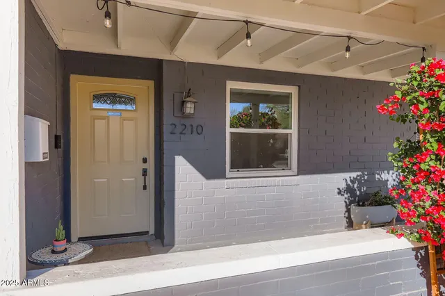 a view of a entryway door of the house
