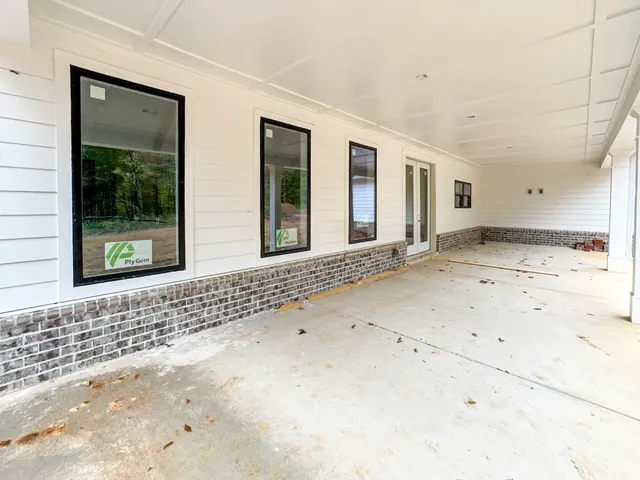 a view of a front door of a house
