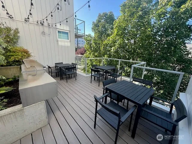 a outdoor view with a sitting space